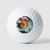 Weihnachtsrobin (2) golfball (Vorderseite)
