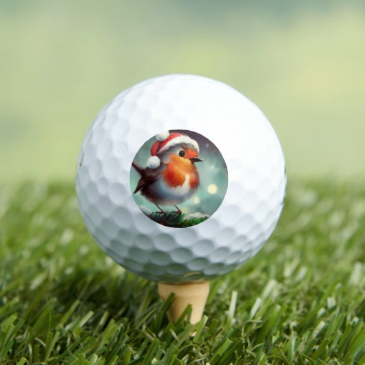 Weihnachtsrobin (2) golfball (Insitu T-Shirt)