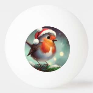 Weihnachtsrobin (2) tischtennisball