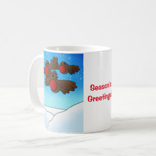 WeihnachtsRobin Birds Kaffeetasse