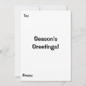 WeihnachtsRobin Birds Karte (Rückseite)