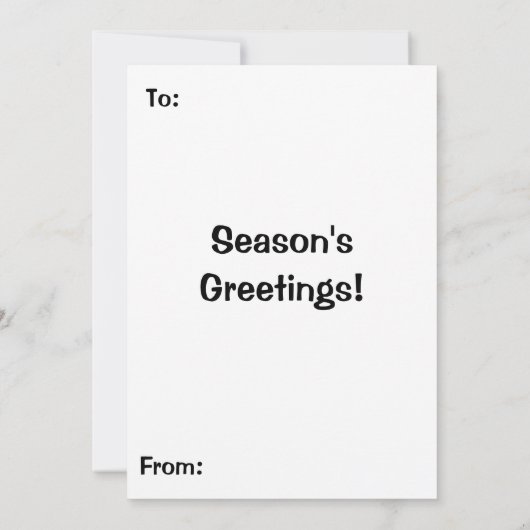 WeihnachtsRobin Birds Karte (Rückseite)