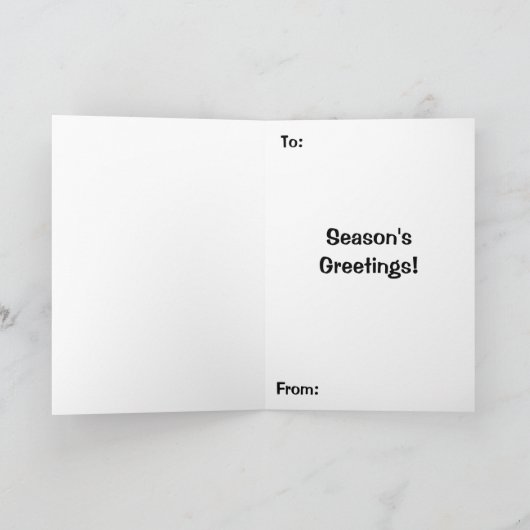 WeihnachtsRobin Birds Karte (Innenseite)