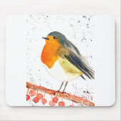 Weihnachtsrobin Mousepad (Vorne)
