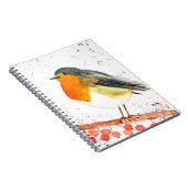 Weihnachtsrobin Notizblock (Rechte Seite)