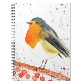 Weihnachtsrobin Notizblock (Vorderseite)