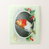 Weihnachtsrobin Puzzle (Vertikal)