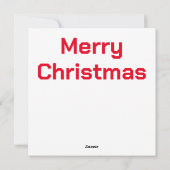 Weihnachtsrobot-Grußkarte Feiertagskarte (Rückseite)