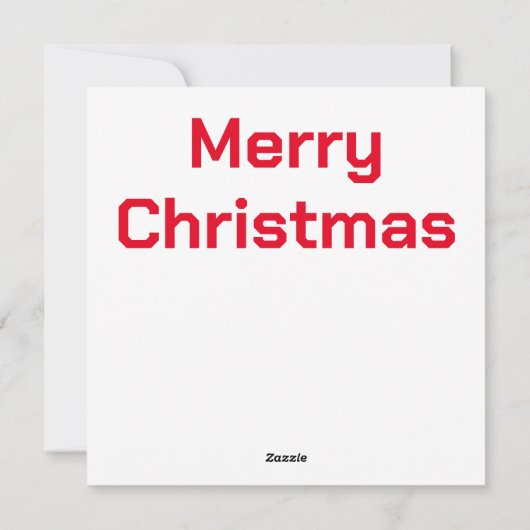 Weihnachtsrobot-Grußkarte Feiertagskarte (Rückseite)