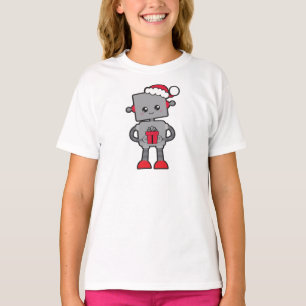Weihnachtsrobot, Niedlicher Roboter, Weihnachtsman T-Shirt
