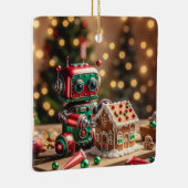 Weihnachtsrobot-Ornament Keramikornament (Rechts)