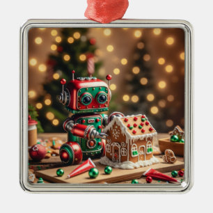 Weihnachtsrobot-Ornament Ornament Aus Metall