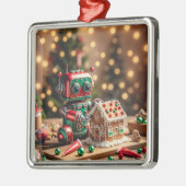 Weihnachtsrobot-Ornament Ornament Aus Metall (Links)