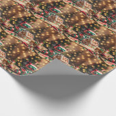 Weihnachtsrobot-Wrapping Geschenkpapier (Ecke)