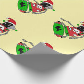 Weihnachtsroboter Geschenkpapier (Ecke)