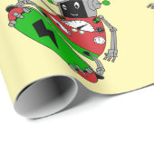 Weihnachtsroboter Geschenkpapier (Rolleneckpunkt)