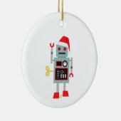 Weihnachtsroboter Keramik Ornament (Rechts)