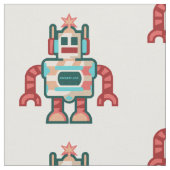 Weihnachtsroboter Stoff (Nahaufnahme)