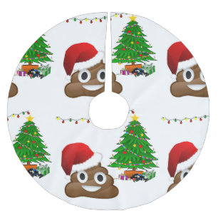 Weihnachtsrock Emoji-Rock Polyester Weihnachtsbaumdecke