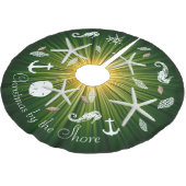 Weihnachtsrock im Grünen Meer, Baumrock Polyester Weihnachtsbaumdecke (Schrägansicht)