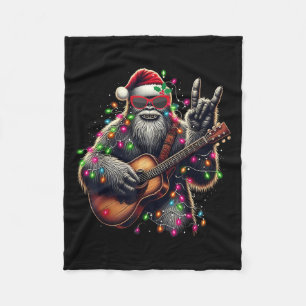 Weihnachtsrock und Rolle Glaube spielen Fleecedecke