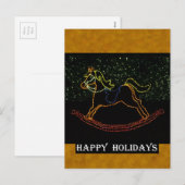 Weihnachtsrockpferd 2016 feiertagspostkarte (Vorne/Hinten)