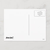 Weihnachtsrockpferd Custom Feiertagspostkarte (Rückseite)