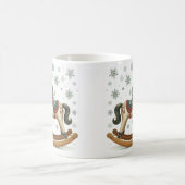 Weihnachtsrockpferd Kaffeetasse (Mittel)