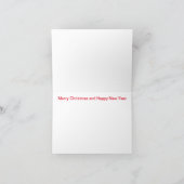 Weihnachtsrockpferd mit Paket Karte (Innenseite)