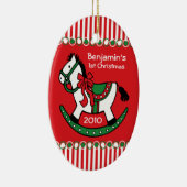Weihnachtsrockpferd Personalisierte Ornamente (Rechts)