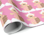 Weihnachtsrodelpapier Geschenkpapier (Rolleneckpunkt)