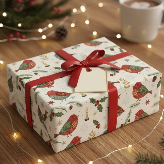 Weihnachtsrohler Wrapping Paper Geschenkpapier
