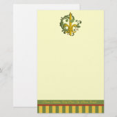 Weihnachtsrolle-Lilie Briefpapier (Vorne/Hinten)