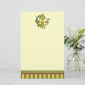 Weihnachtsrolle-Lilie Briefpapier (Stehend Vorderseite)