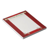 Weihnachtsrolle Notizblock (angewinkelt)