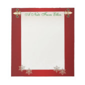 Weihnachtsrolle Notizblock (Vorderseite)