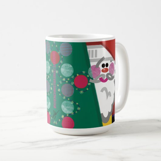 Weihnachtsrollen rund um die Abstrakte Tasse der M (VorderseiteRechts)