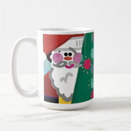 Weihnachtsrollen rund um die Abstrakte Tasse der M