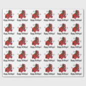 Weihnachtsrollen-Skate: Frohe Feiertage Geschenkpapier (Flach)