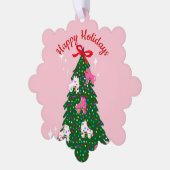 Weihnachtsroller Skaten Xmas Skate Ornament Karte (Linke Ecke)