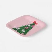 Weihnachtsroller Skaten Xmas Skate Pappteller (Gewinkelt)