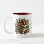 Weihnachtsromane lesen Zitat Zweifarbige Tasse (Links)