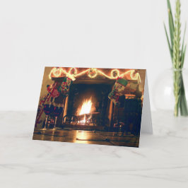 Weihnachtsromane und -wärme individuell anpassbare feiertagskarte