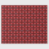 Weihnachtsromantikpapier Geschenkpapier (Flach)