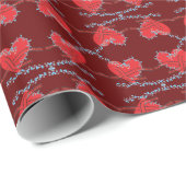 Weihnachtsromantikpapier Geschenkpapier (Rolleneckpunkt)