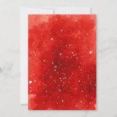 Weihnachtsrooster Watercolor Einladung (Rückseite)