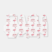Weihnachtsrosa Flamingo Bird mit Weihnachtsmannmüt Geschenkschachtel (Ungefaltet)