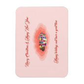 Weihnachtsrosa Magnet (Vertikal)