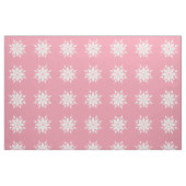 Weihnachtsrosa mit weißen Schneeflocken Stoff (Fat Quarter (45,7 x 55,9 cm))