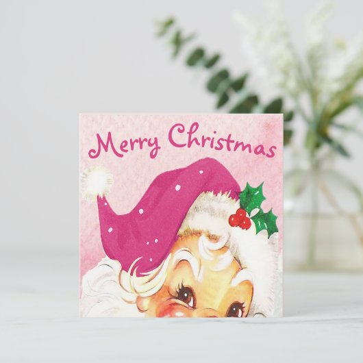 Weihnachtsrosa Santa Custom (Stehend Vorderseite)